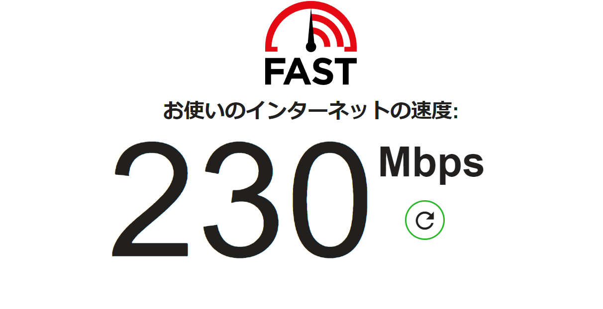 Wi－Fi6eスピードテストの画像